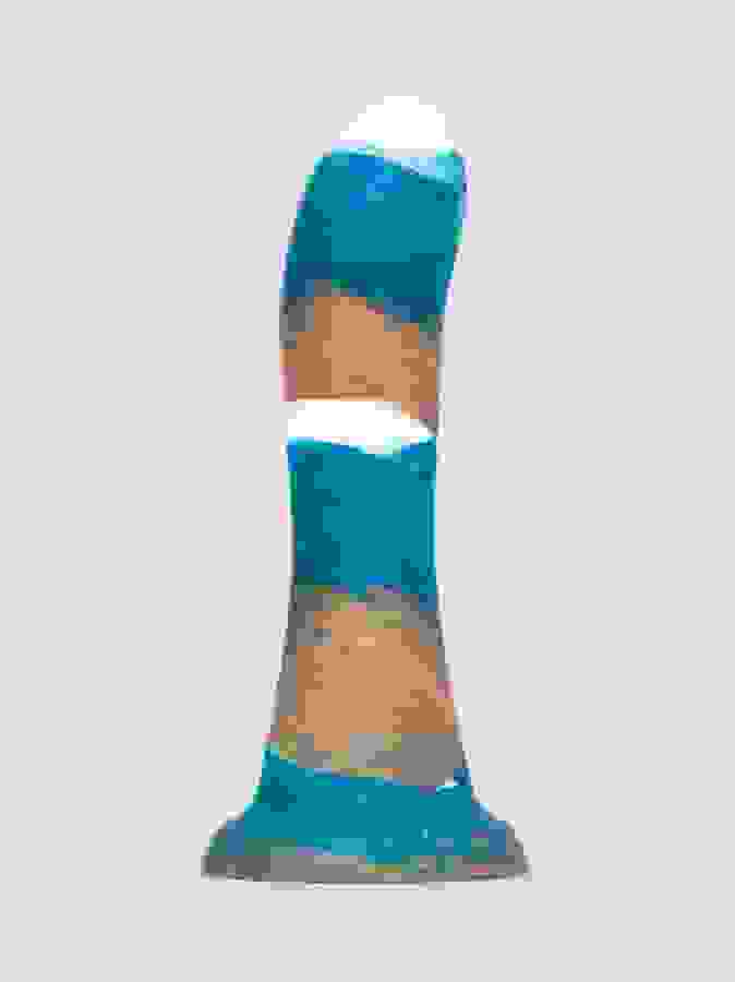 Lovehoney High Tide Ocean Textured Dildo 5.5 Inch, Blue, hi-res